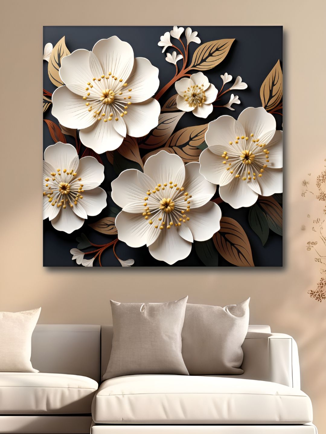 Myntra Elegant Homes Canvas Wall Square Paintings Wall Art - 24 x 24In