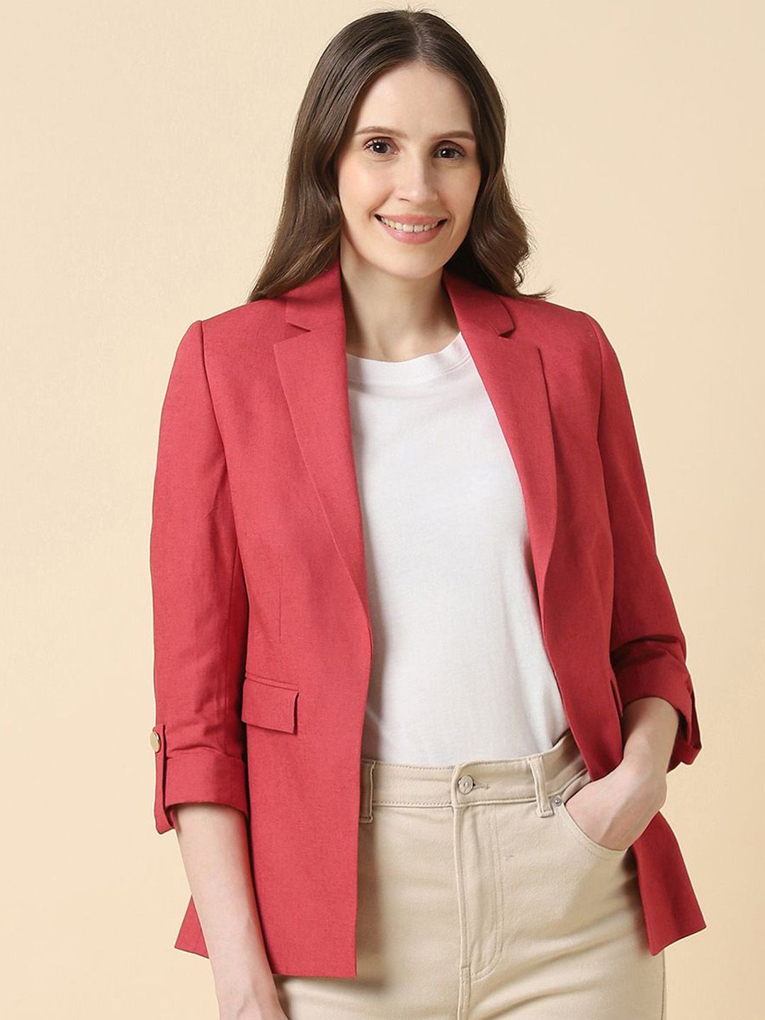 Allen Solly Woman Single Breasted Blazer