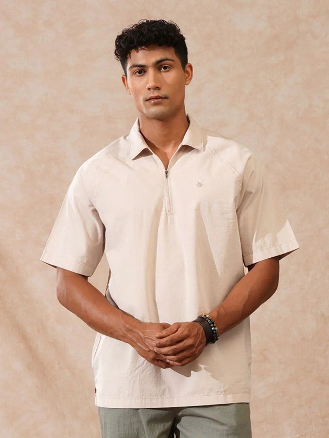 WROGN Comfort Oversized Raglan Sleeves Casual Shirt