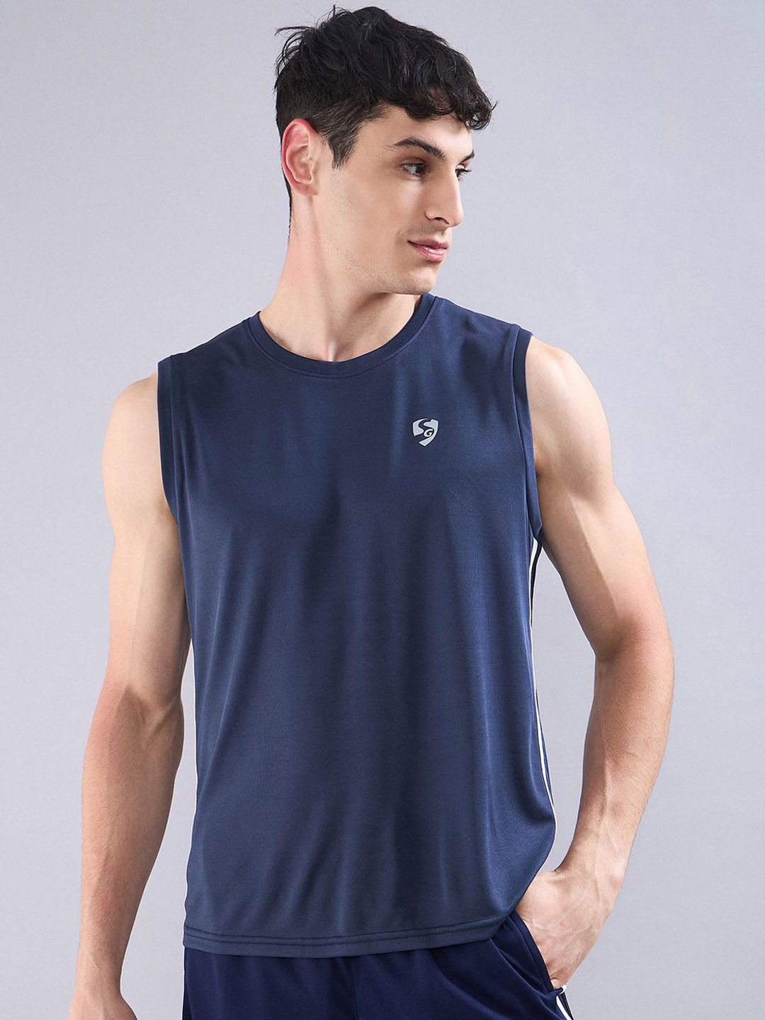 SG Typography Round-Neck Gym Vest H1MV81282