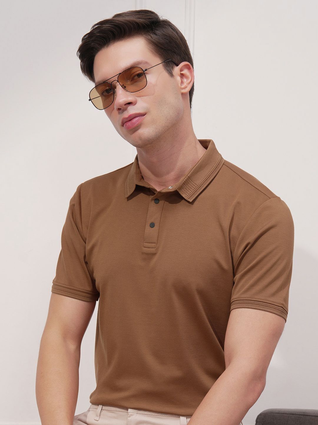 HIGHLANDER Polo Collar Short Sleeves T-shirt