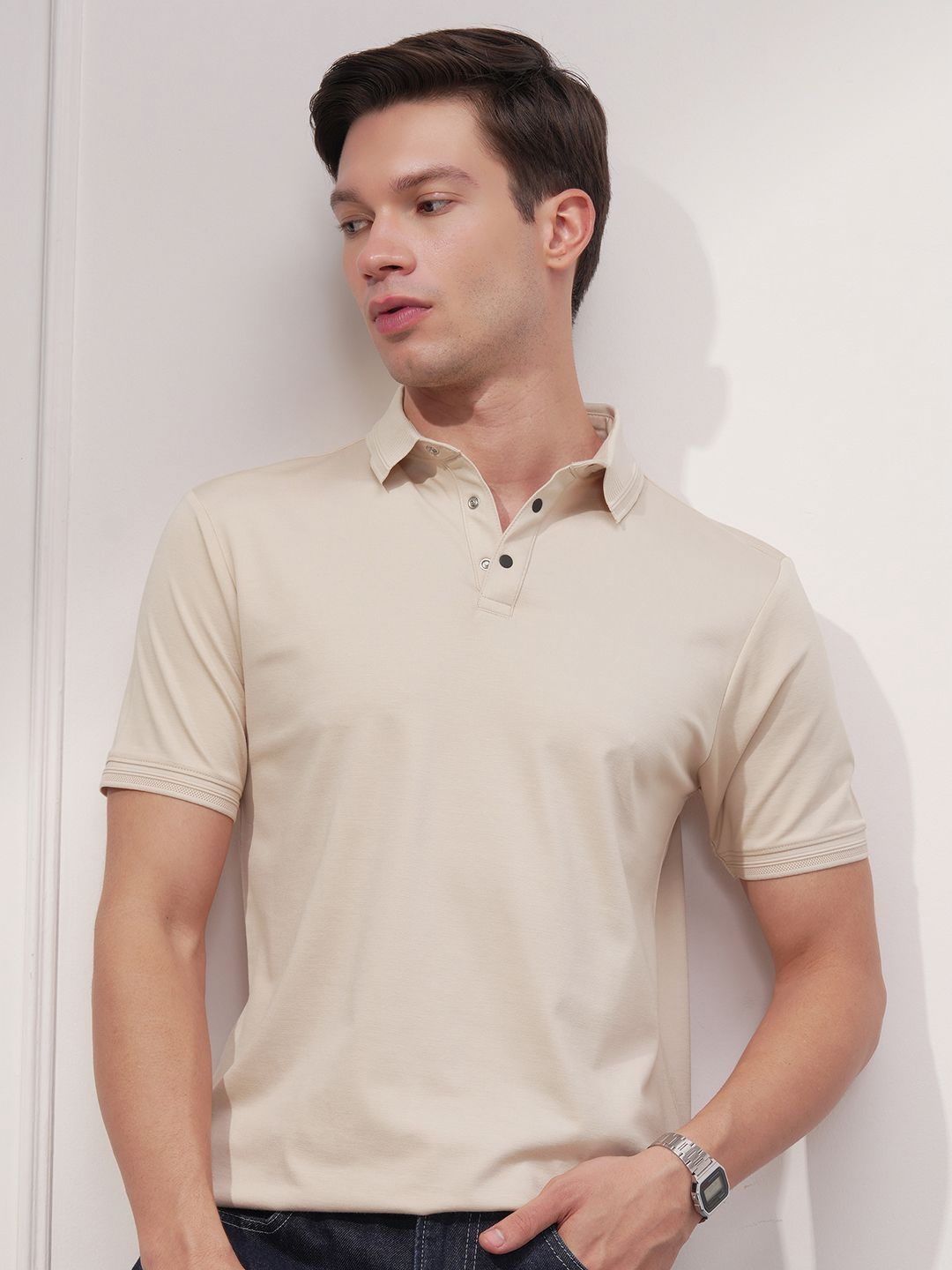 HIGHLANDER Polo Collar Short Sleeves T-shirt