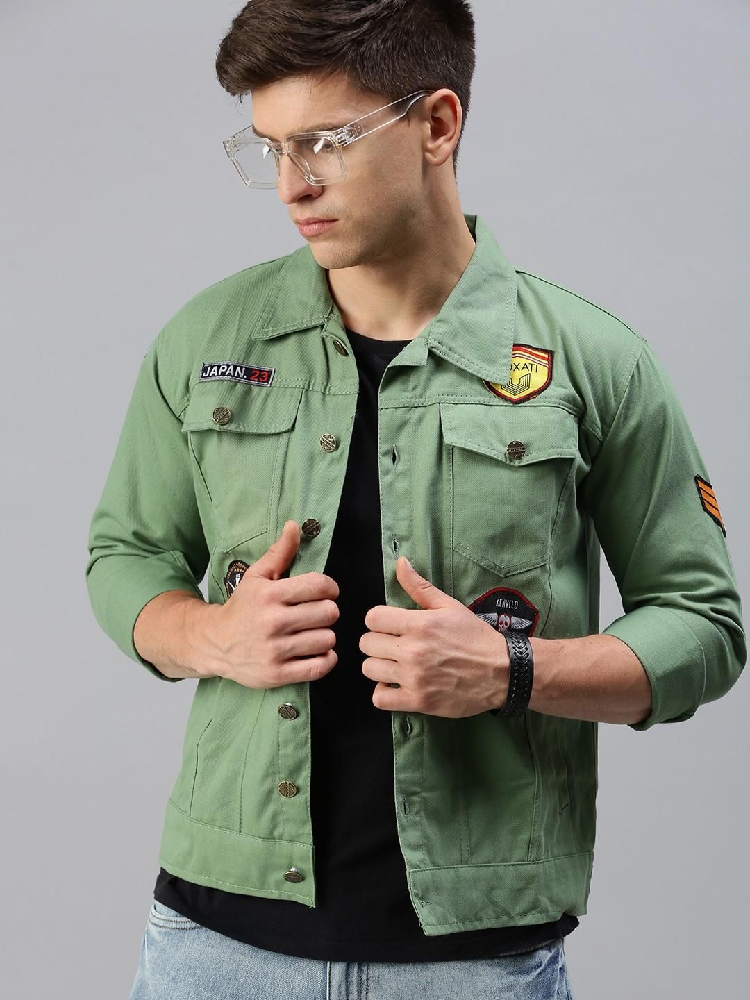 VOXATI Spread Collar Denim Jacket