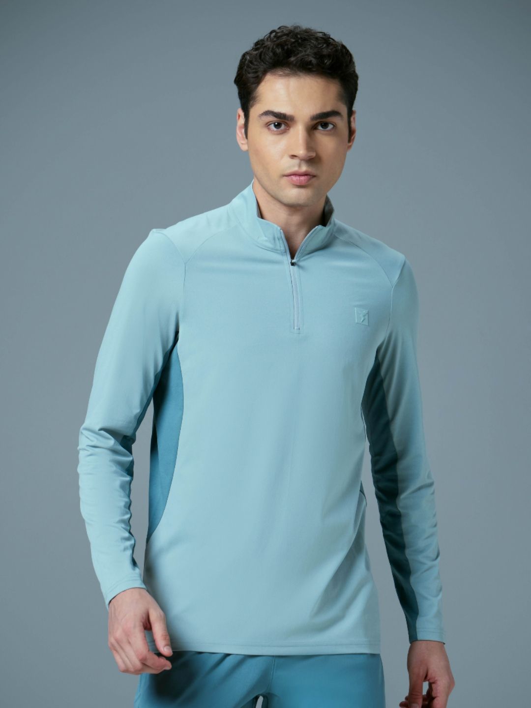 Technosport High Neck Antimicrobial Slim Fit T-shirt