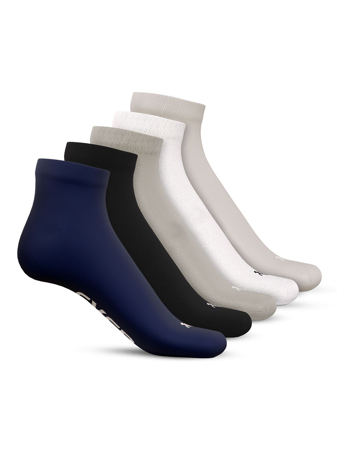 TalkingSox Unisex Pack Of 5 Moisture Wicking Bamboo Ankle Length Socks
