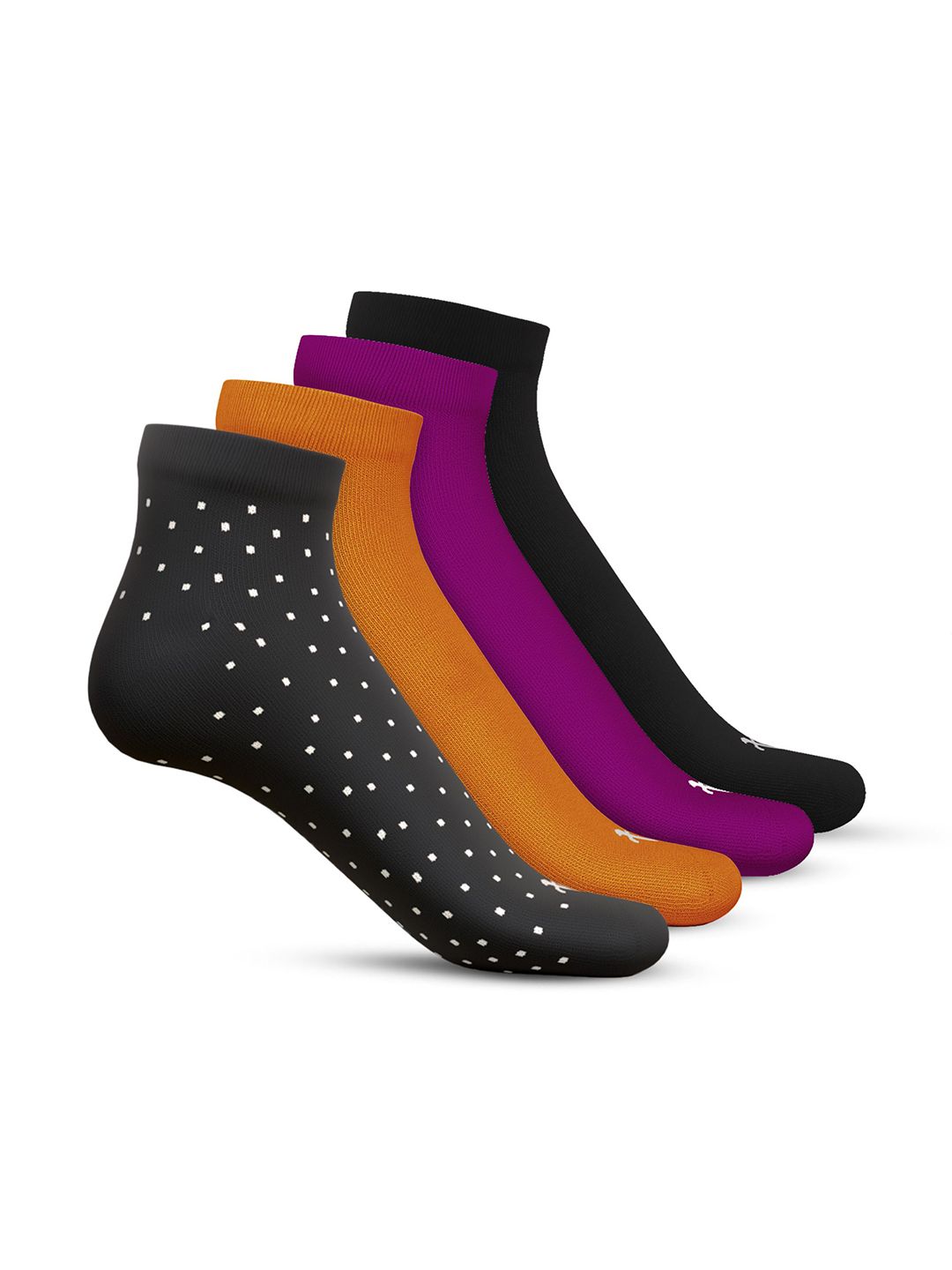 TalkingSox Pack Of 4 Moisture Wicking Bamboo Ankle Length Socks