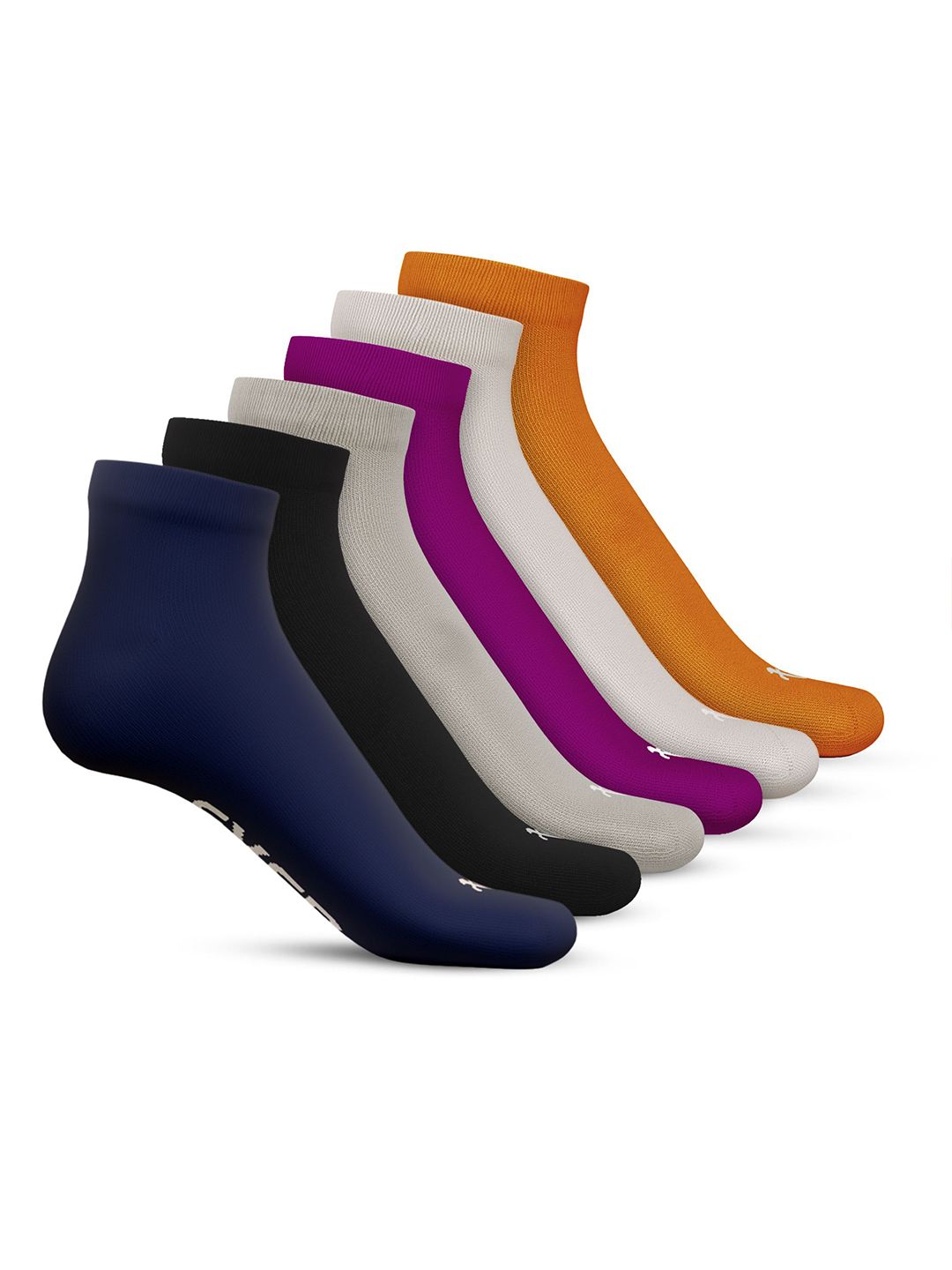 TalkingSox Unisex Pack Of 6 Moisture Wicking Bamboo Ankle Length Socks