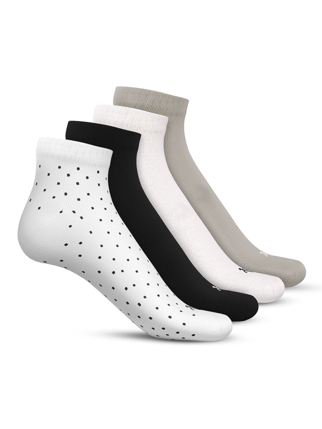 TalkingSox Unisex Pack Of 4 Moisture Wicking Bamboo Ankle Length Socks