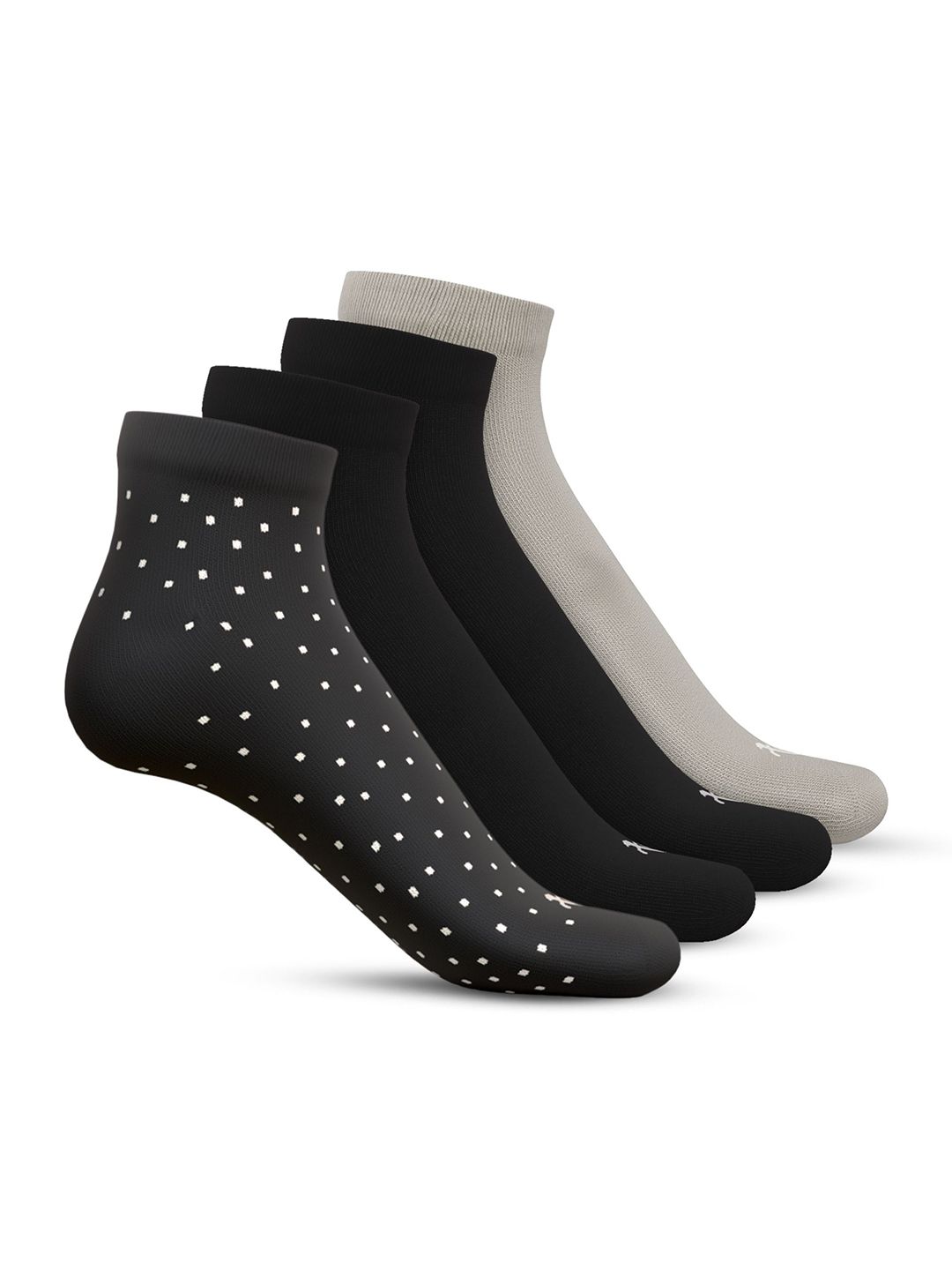 TalkingSox Unisex Pack Of 4 Moisture Wicking Bamboo Ankle Length Socks