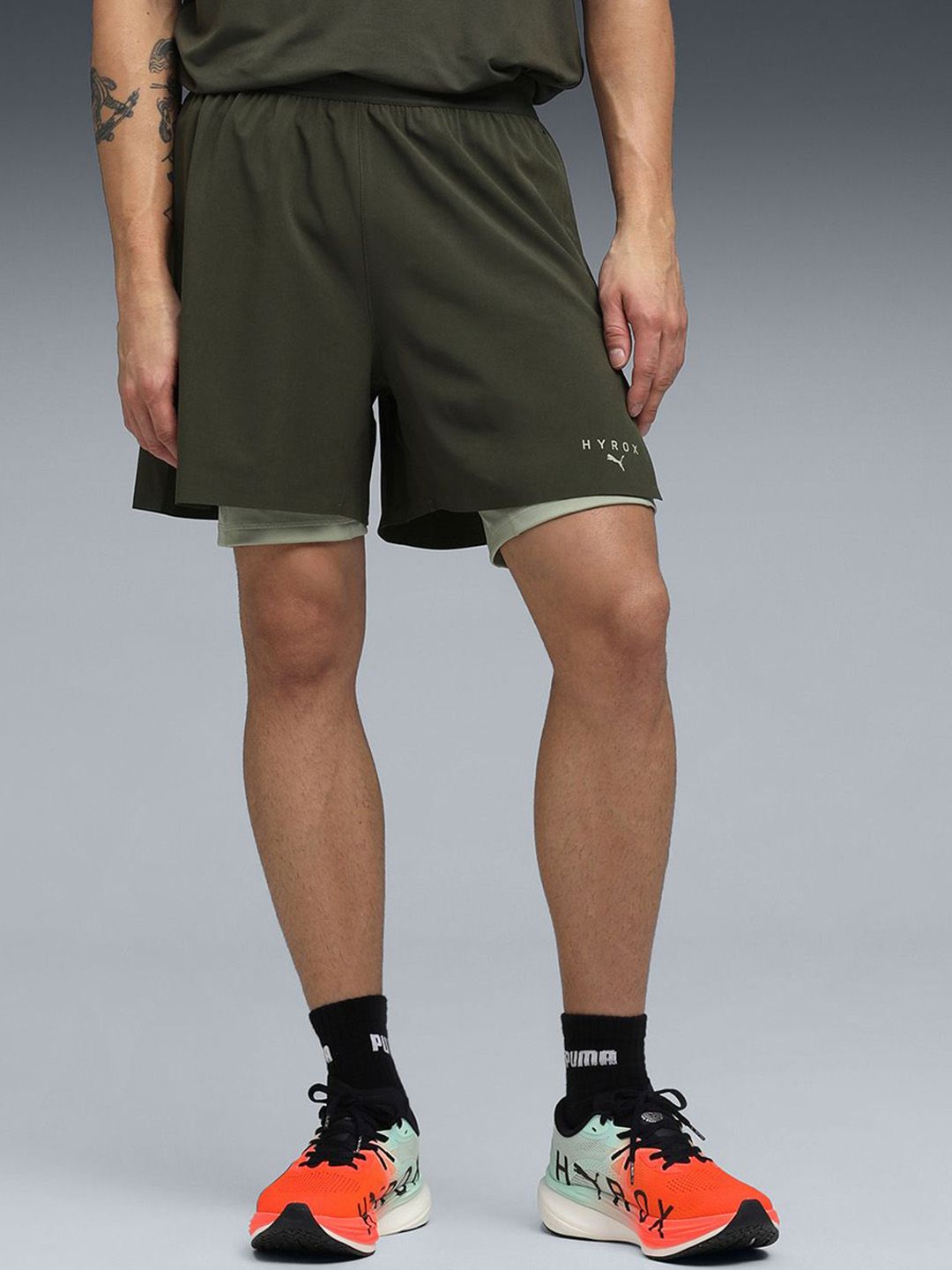 Puma HYROX Men 2-In-1 Performance Woven Shorts