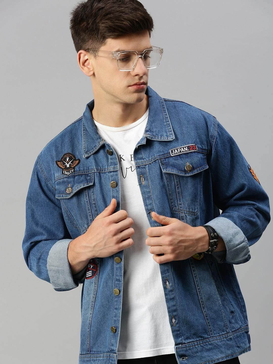 VOXATI Men Denim Jacket