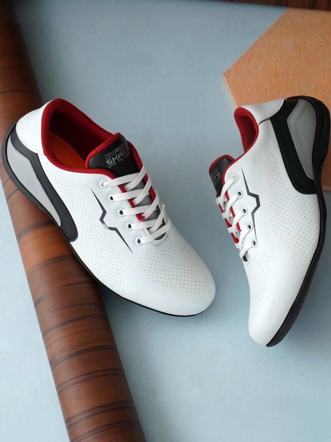 PROSMARTY Men White Sports Shoes