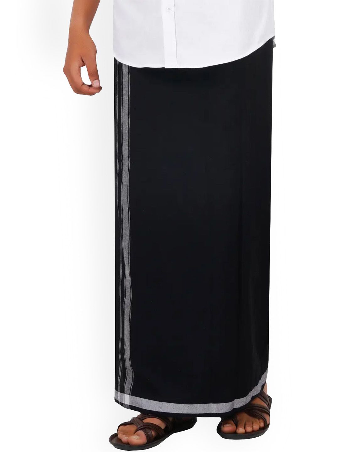 Ethazh Men Zari Dhoti deal from myntra Ethazh Men Zari Dhoti deal from myntra
