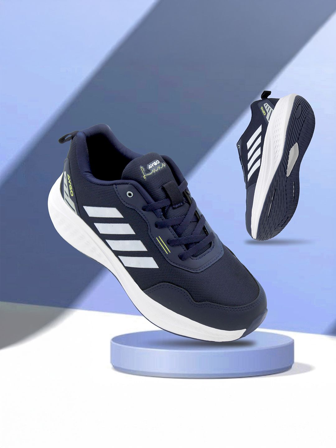 AYGO Men Mesh Running Non-Marking Shoes