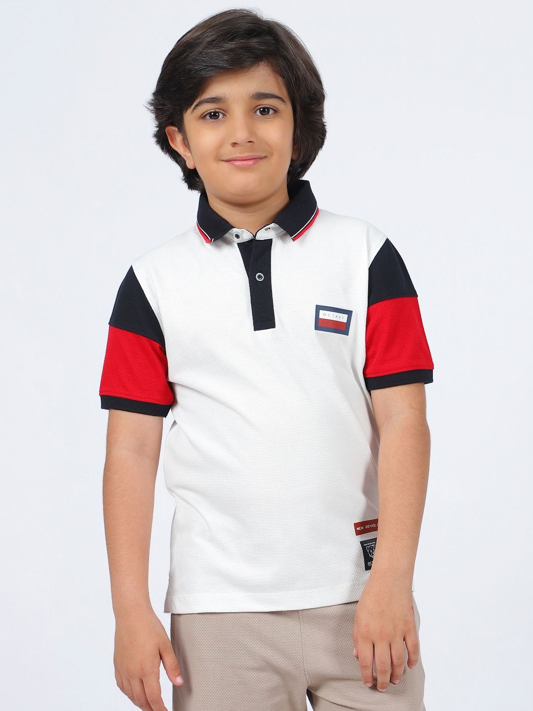 Octave Boys Polo Collar T-shirt