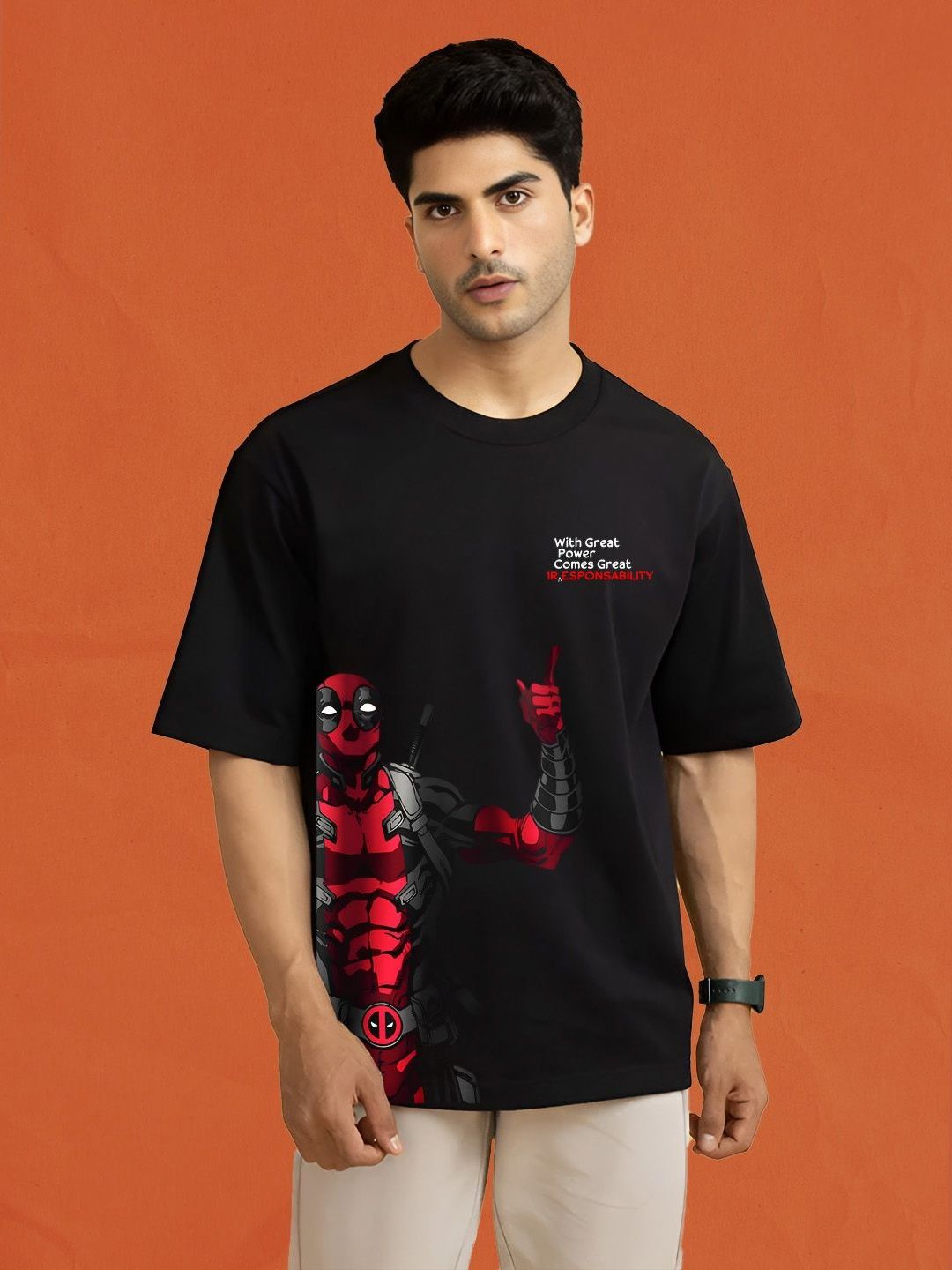 BDSQUARE Men Printed Applique T-shirt