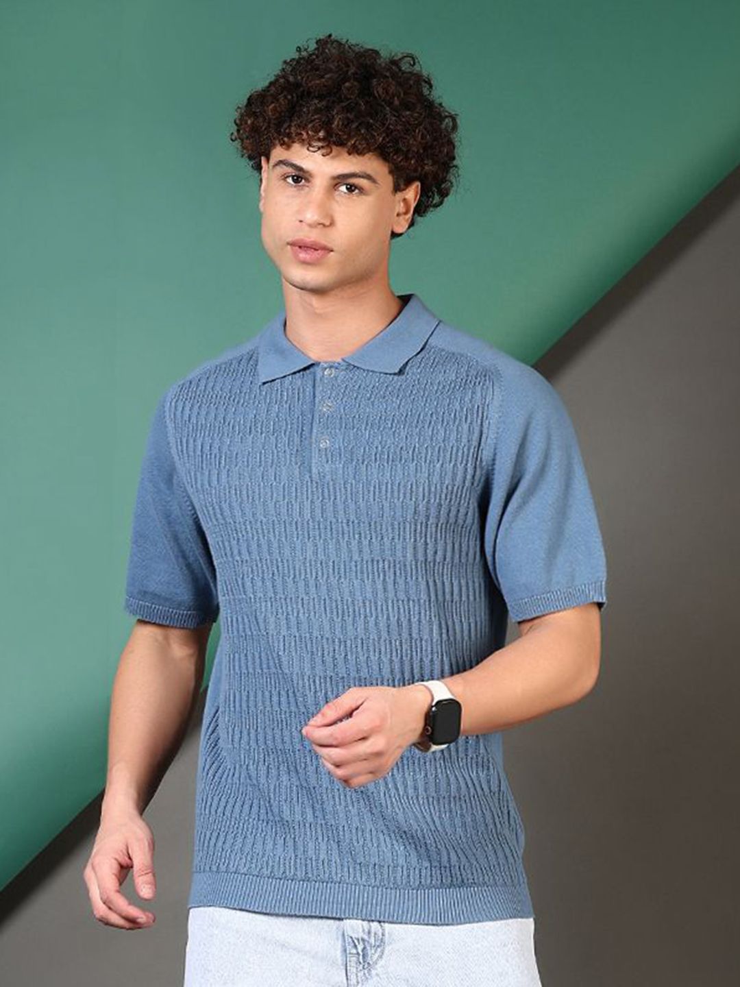 LIMEROAD Men Polo Collar Pockets T-shirt