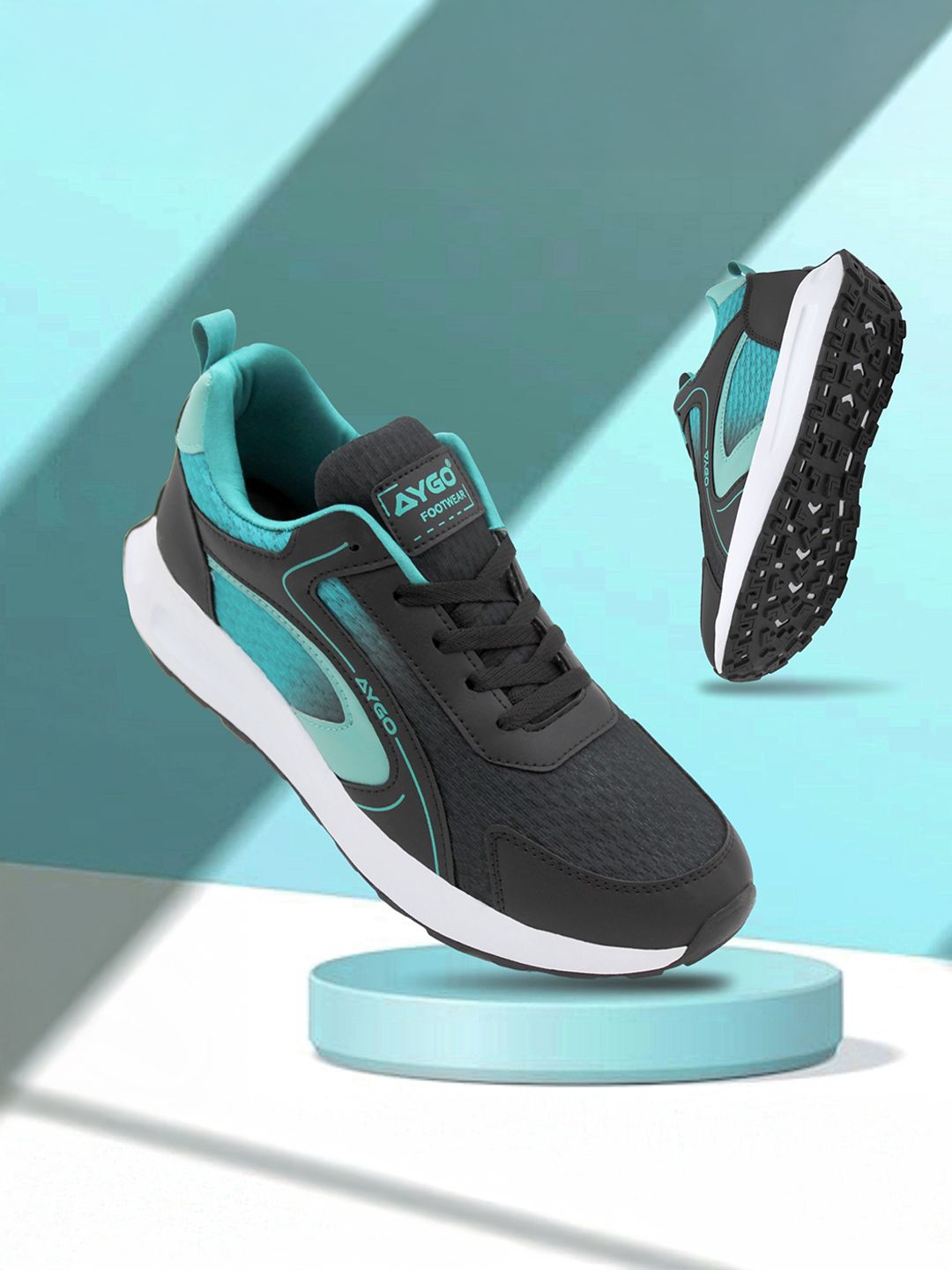 AYGO Men Mesh Running Non-Marking Shoes