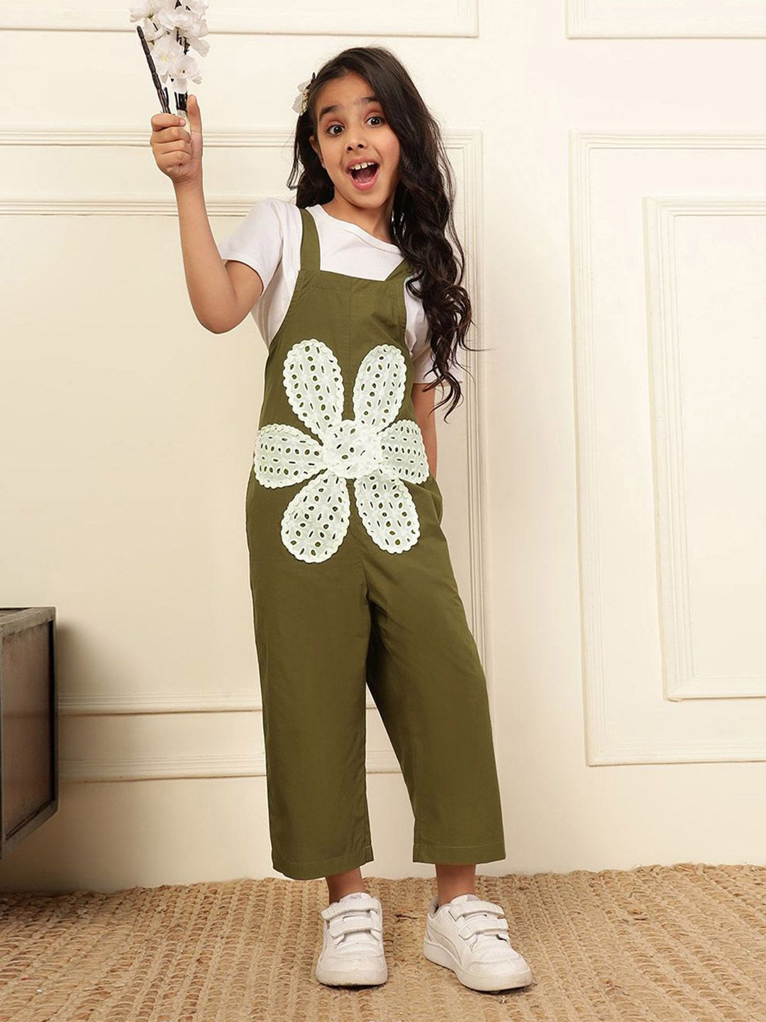 Bugandbees Girls Basic Jumpsuit