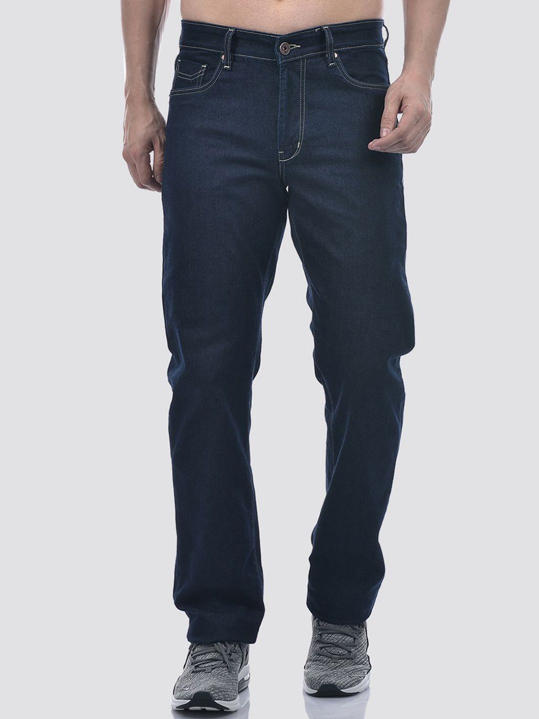 Numero Uno Men Regular Fit Mid-Rise Clean Look Stretchable Jeans