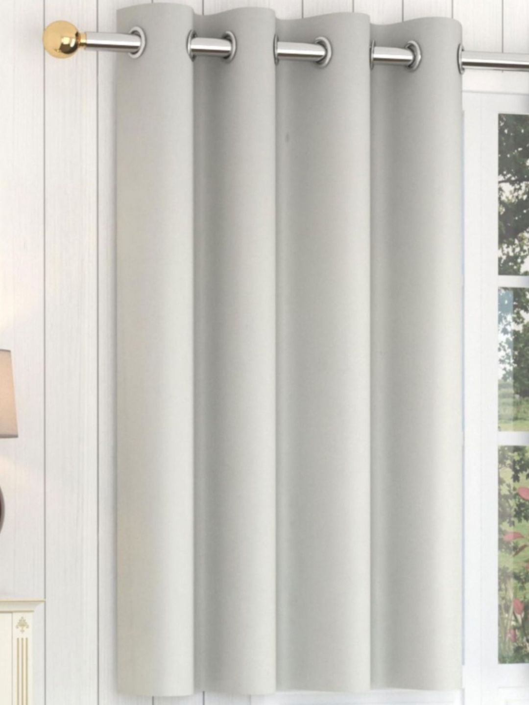 Yellow Weaves Grey Room Darkening Window Curtains and Sheers