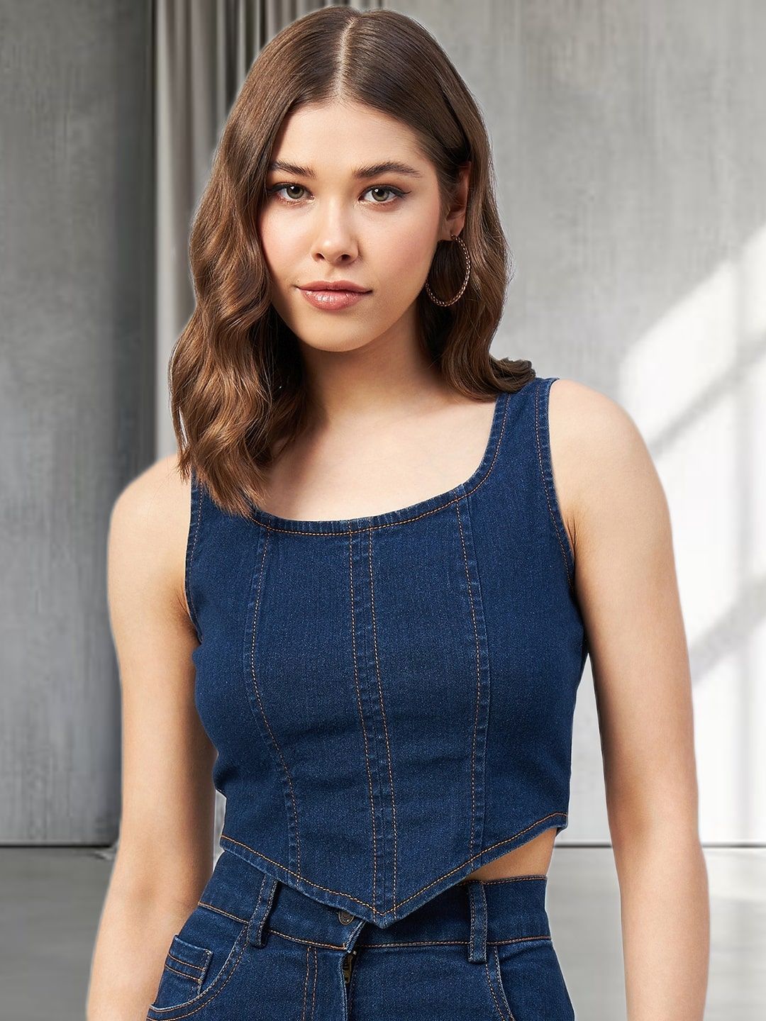 トップス Richmond denim tanktop Toochki Tops for Women Crop Top for Women's Tank Activewear Tee