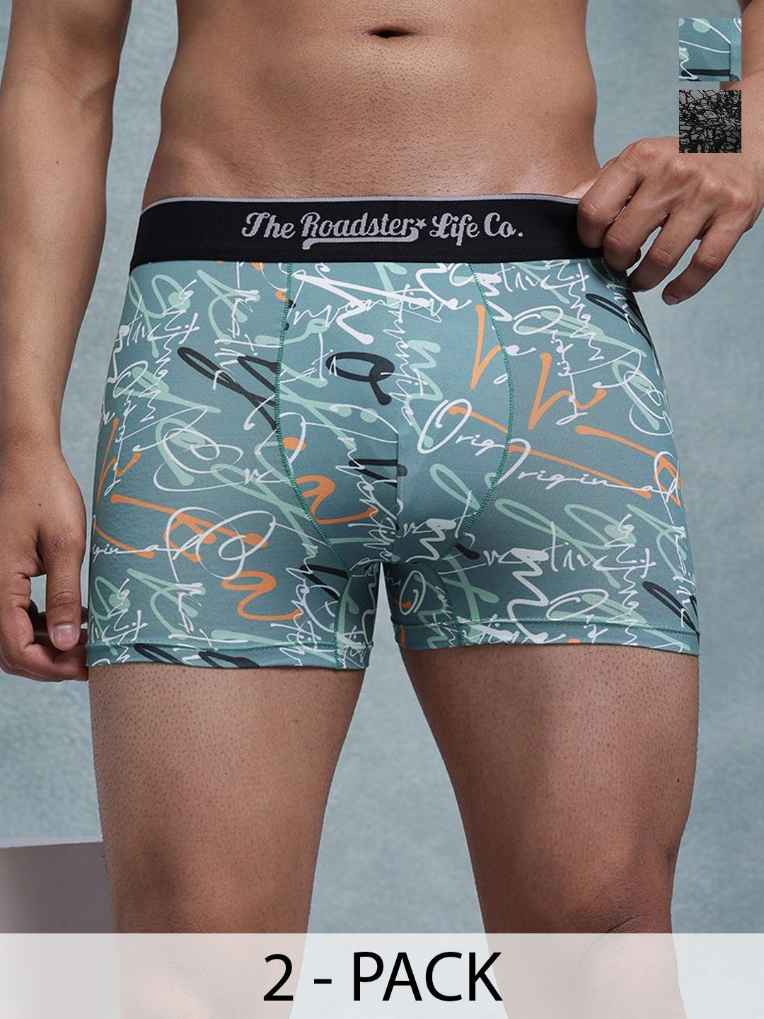 The Roadster Lifestyle Co Pack Of 2 Printed Lightweight Trunk-PACK OF 2-PV-Print-RO7-RO21-