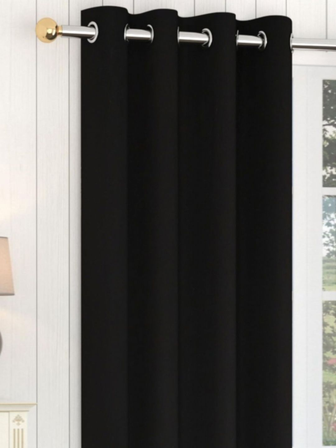 Yellow Weaves Black Room Darkening Window
