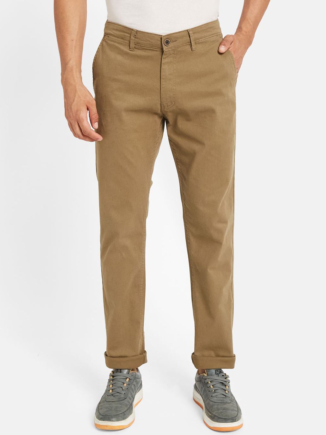 Octave Men Mid-Rise Regular Fit Chinos Trousers