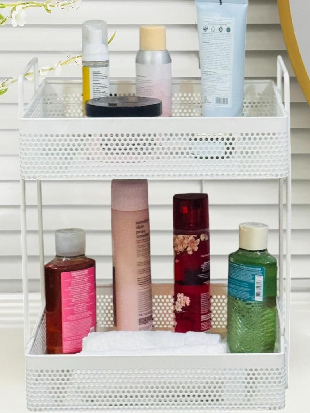 2-Tier Metal Standing Rack Vanity Organizer