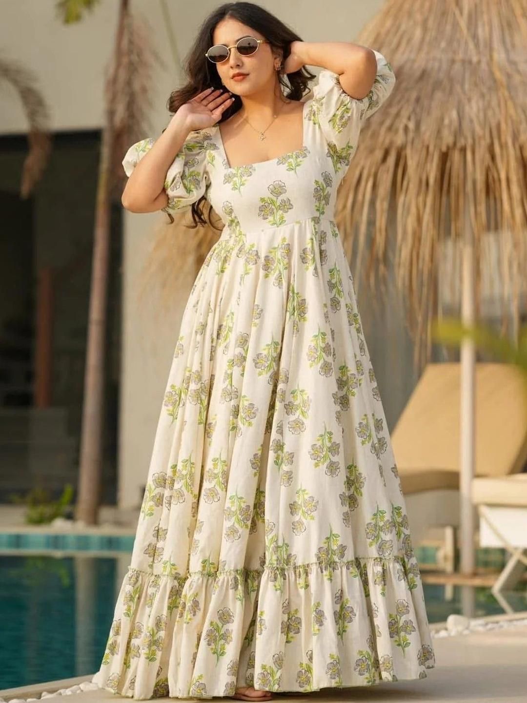 Buy CORSICA Women Floral Printed Fit & Flare Maxi Dress - Dresses for Women  34475483 | Myntra