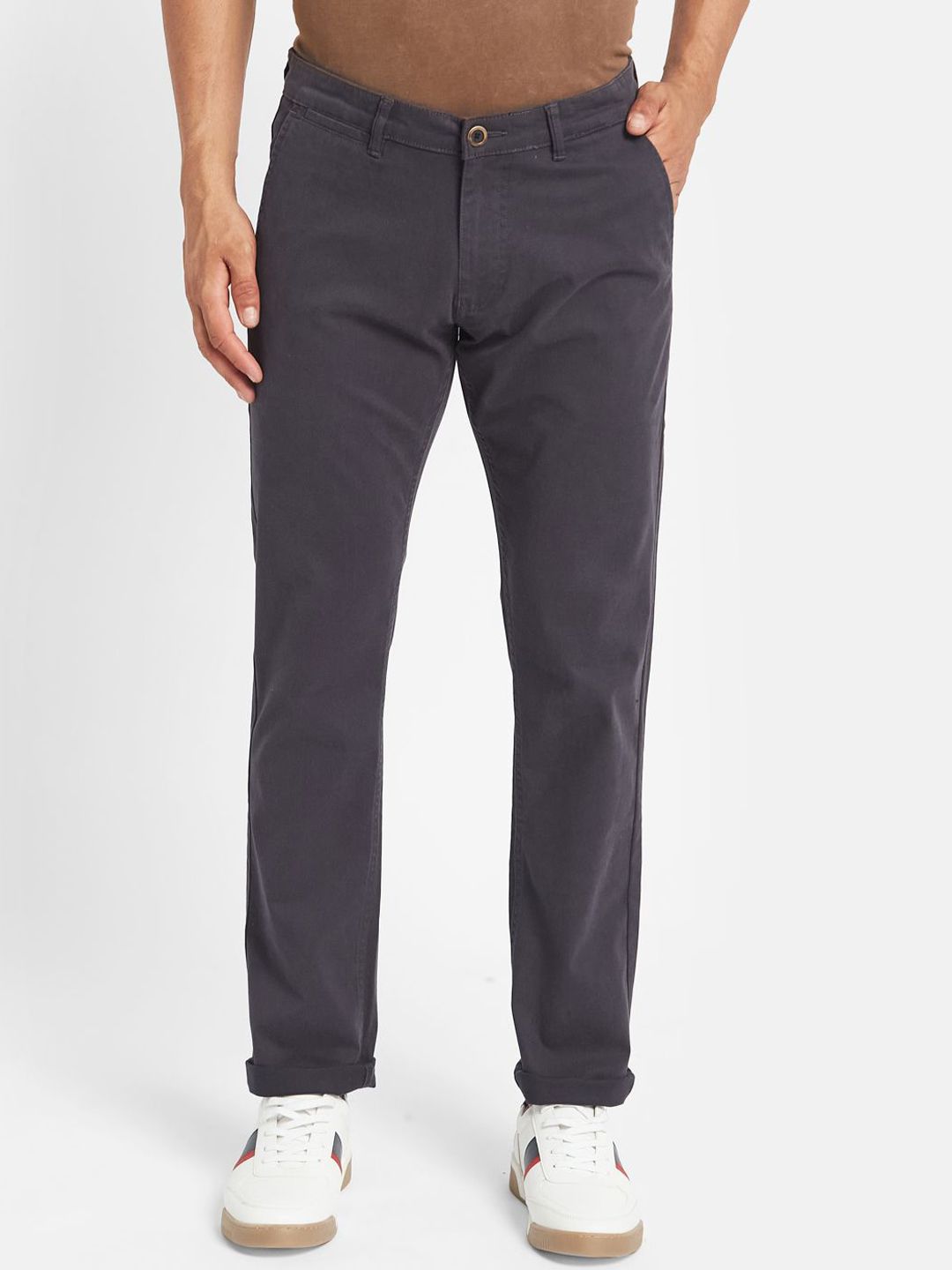 Octave Men Mid-Rise Slim Fit Chinos