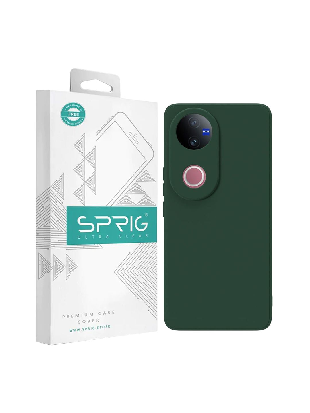 SPRIG Vivo V50 5G TPU Matte Back Cover