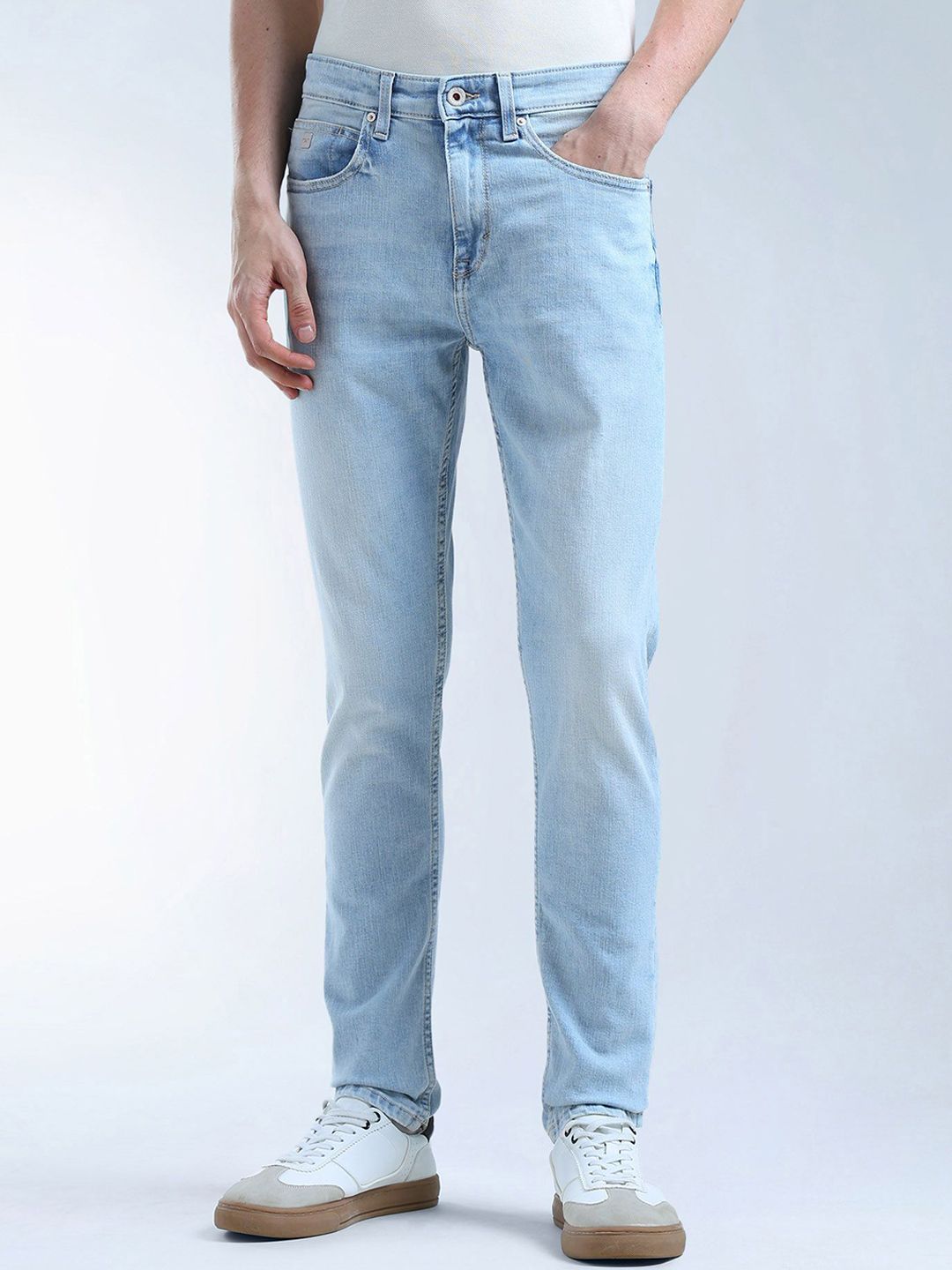 Buy Flying Machine Men Slim Fit Mid-Rise Light Fade Jeans - Jeans