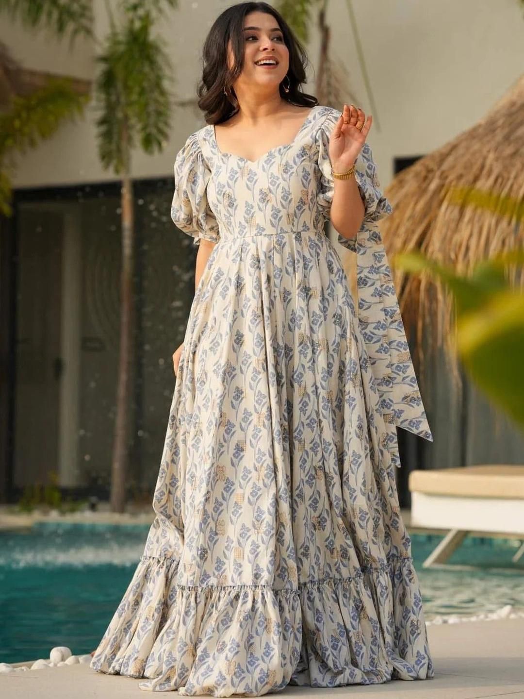 maxi dress with sleeves nearby Ava. Long Sleeve Ruffle Maxi Dress – ELF