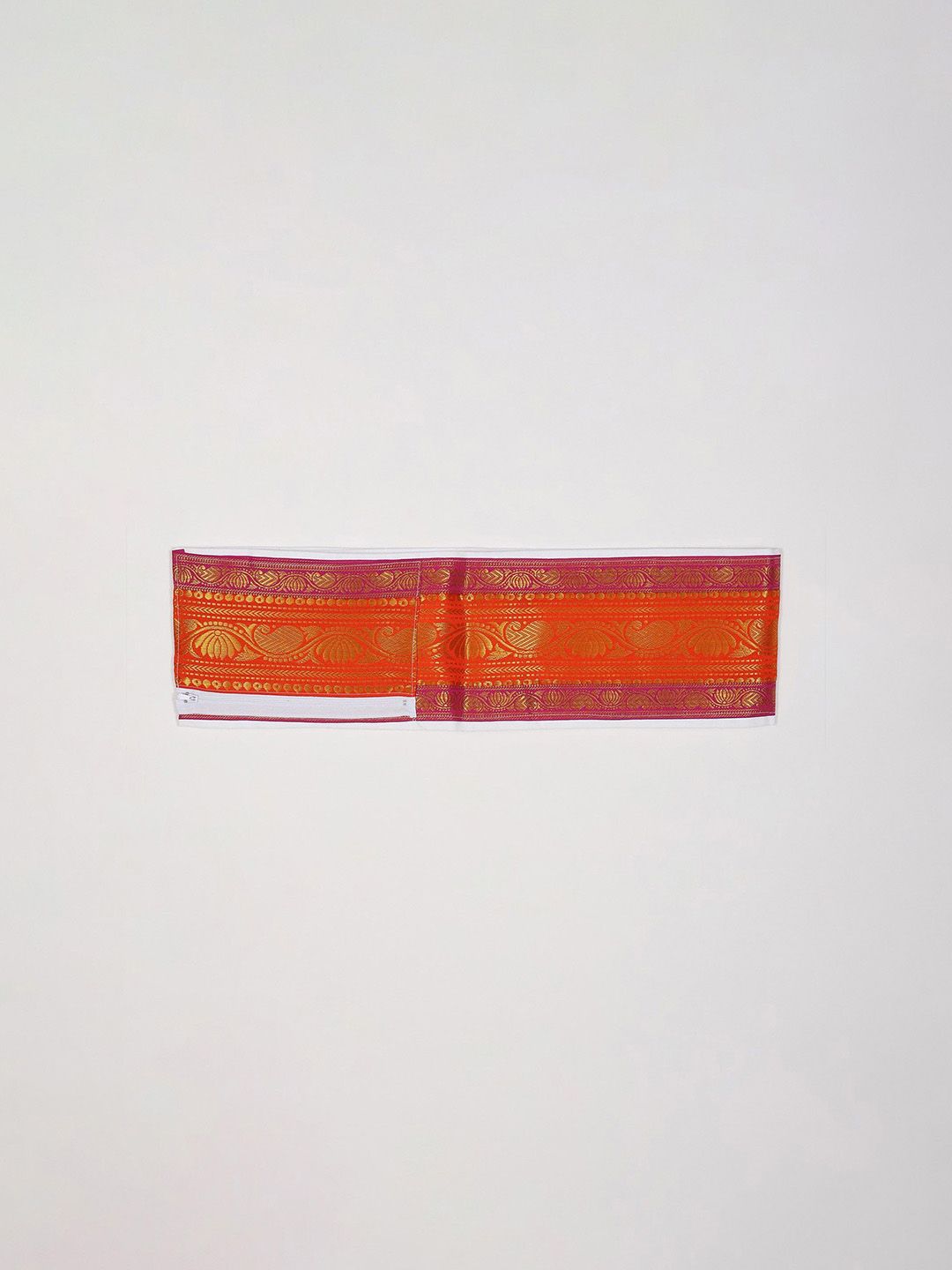 Exotic India Men Adjustable Velcro Closure Dhoti Belt with Zip Pocket