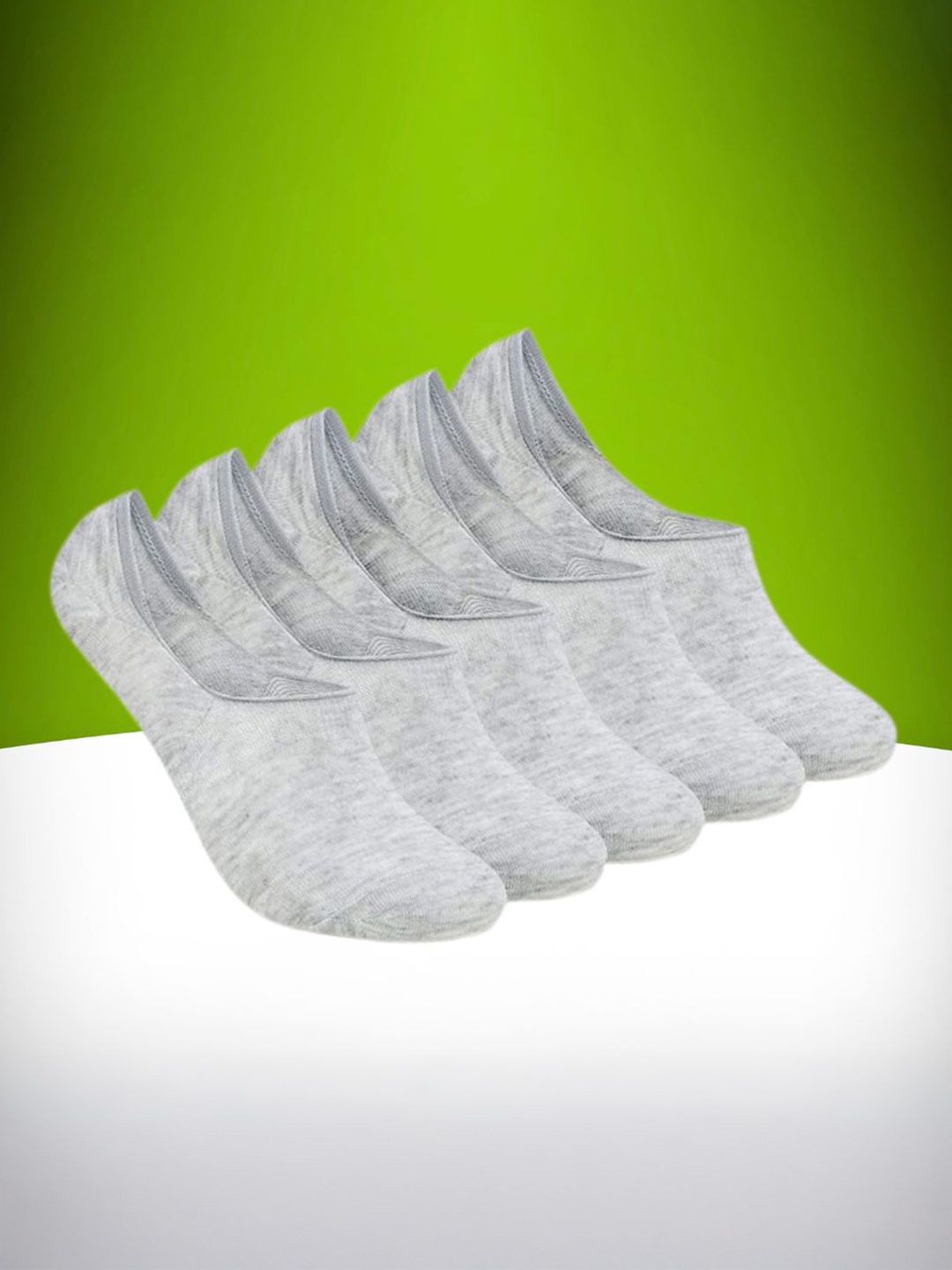 MJE Pack Of 5 Cotton Shoe-Liner Socks
