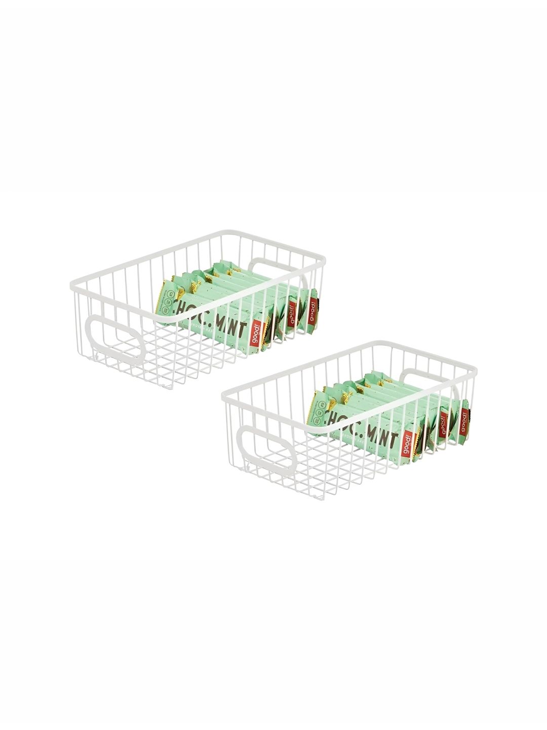 Go Hooked Pack of 2 Storage Organizer Basket Bin 10 Inch
