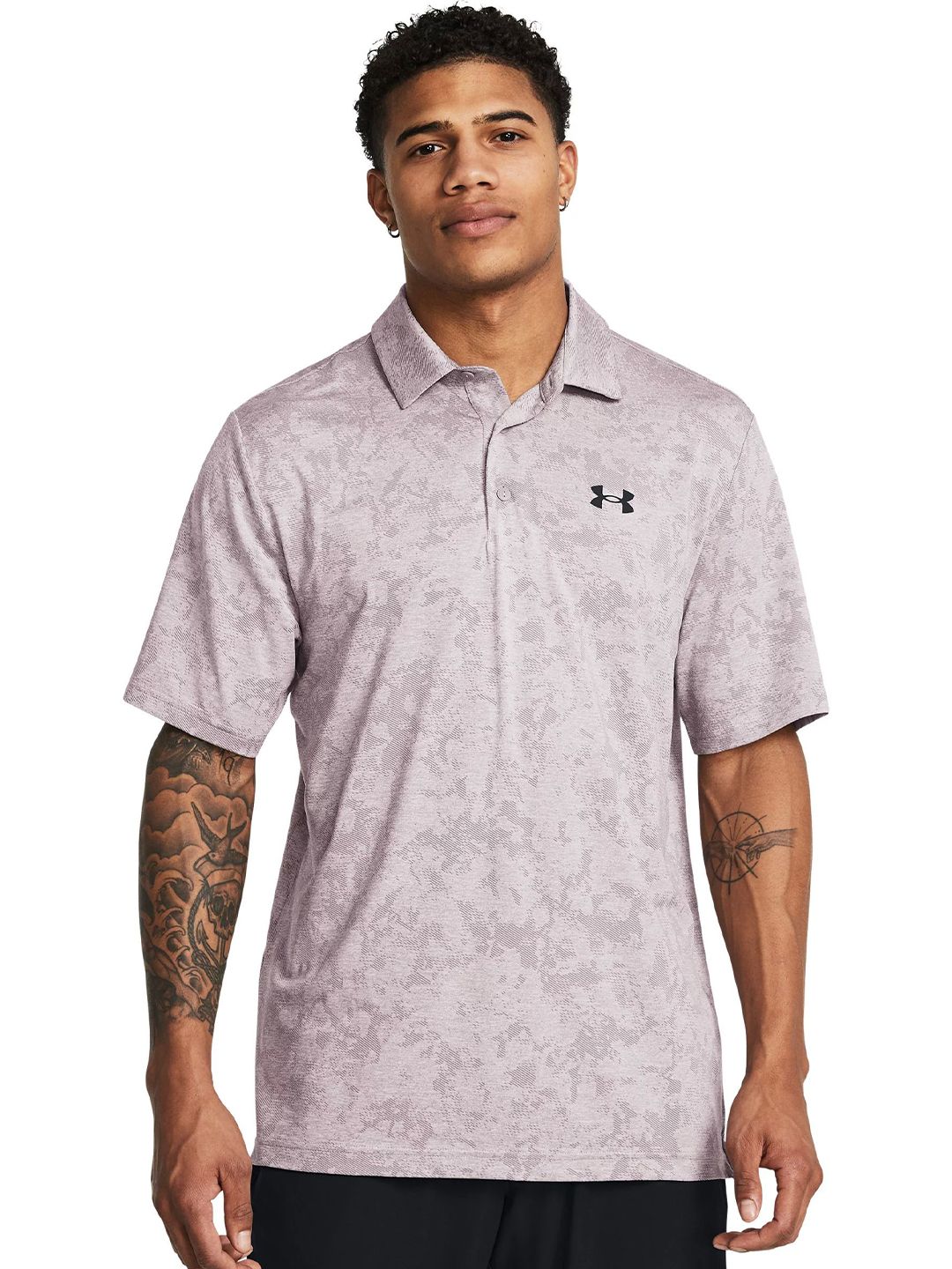 UNDER ARMOUR Playff 3.0 Line Abstract Printed Polo Collar T-Shirt