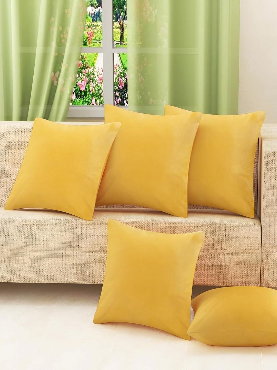 Shadowkart Set of 5 Fibre Filled Polyester Ultra Soft Sleep Pillow