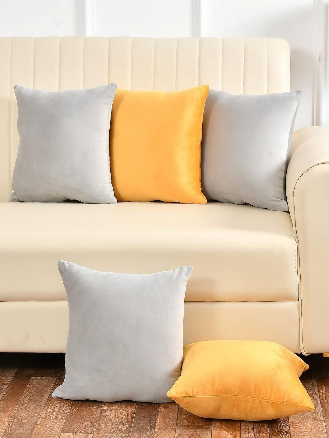Shadowkart Set of 5 Fibre Filled Polyester Ultra Soft Sleep Pillow