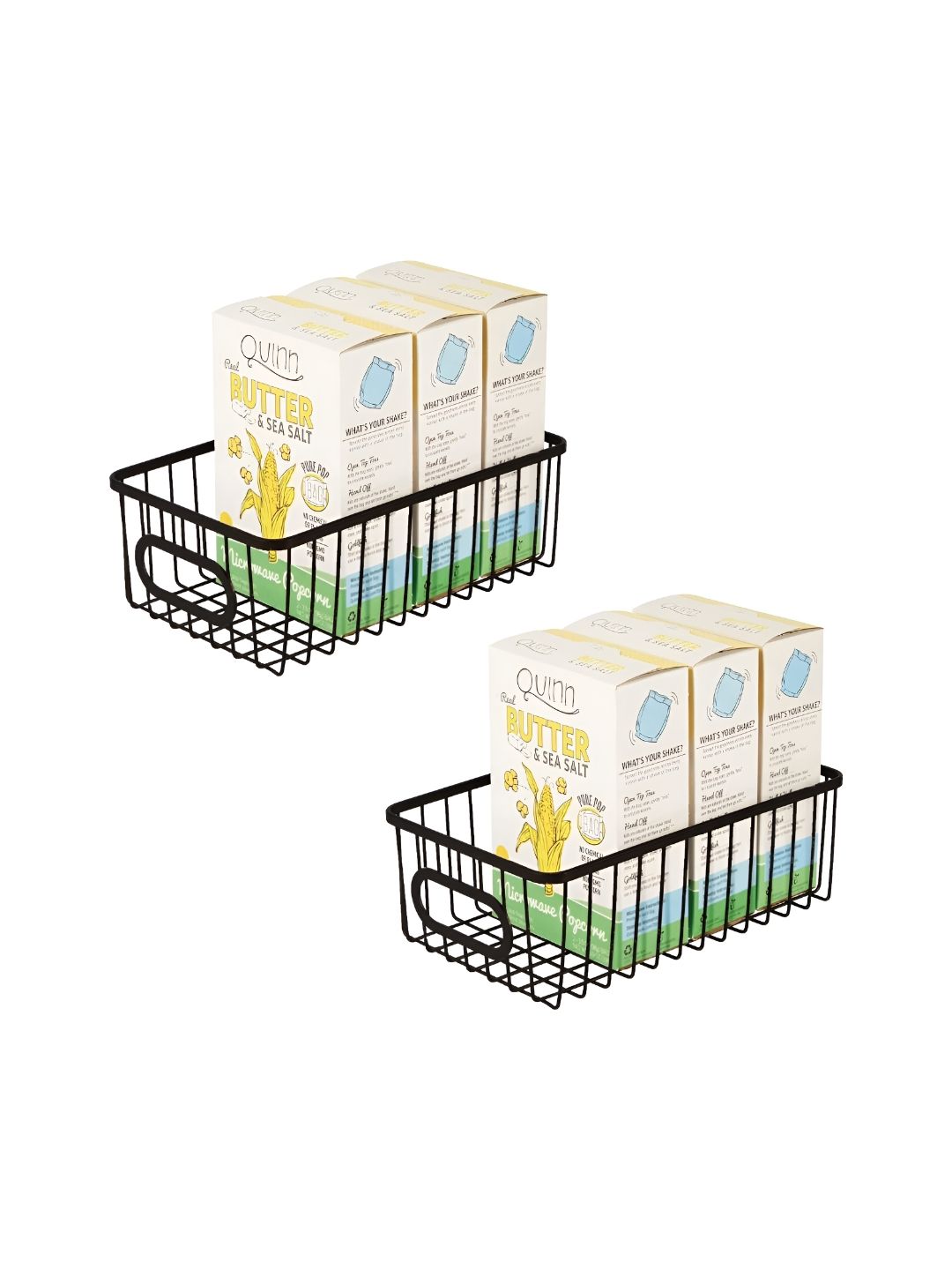 Go Hooked Pack of 2 Storage Organizer Basket Bin 10 Inch
