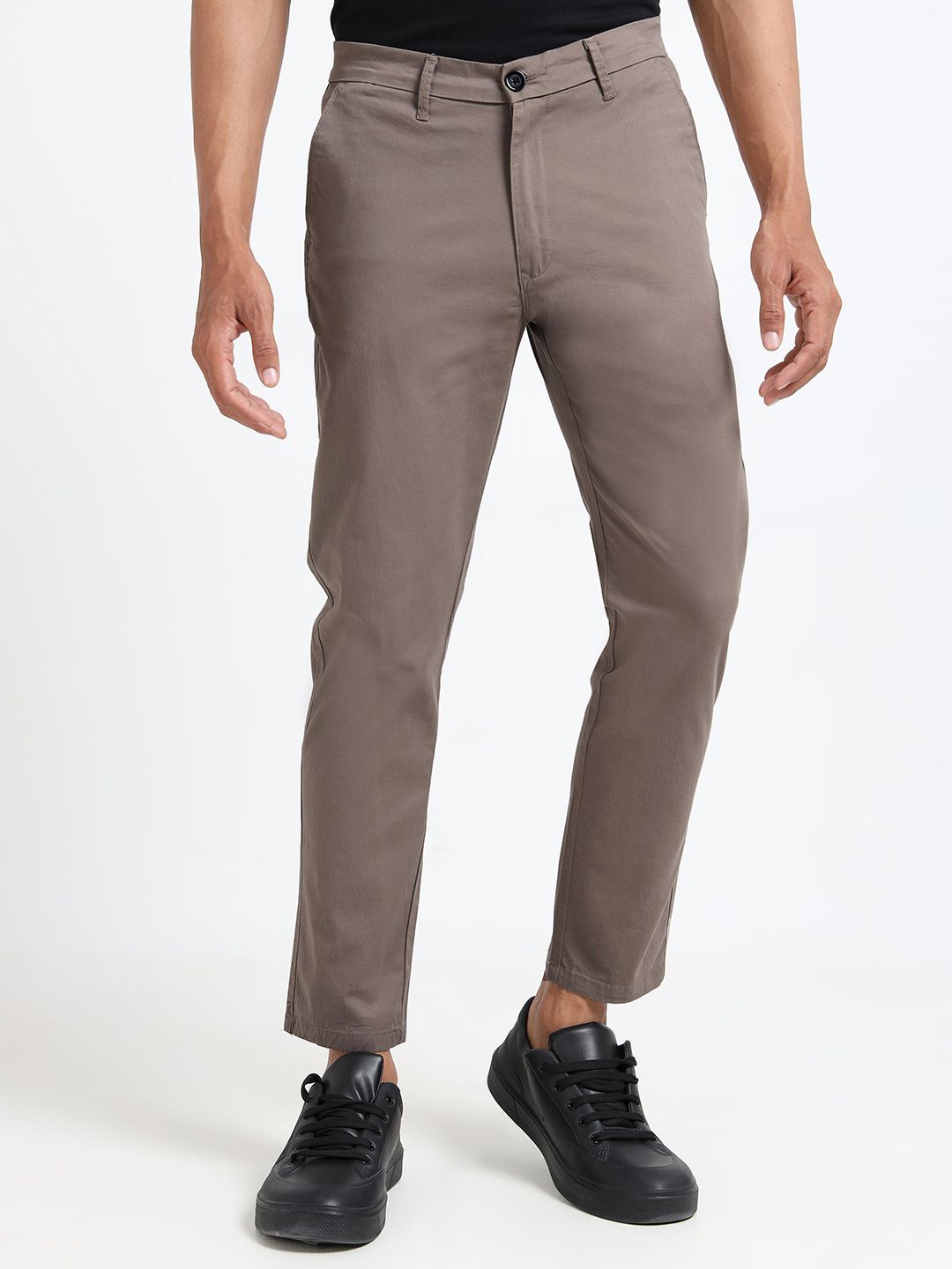 U.S. PITCHERS Slim Fit Formal Trousers