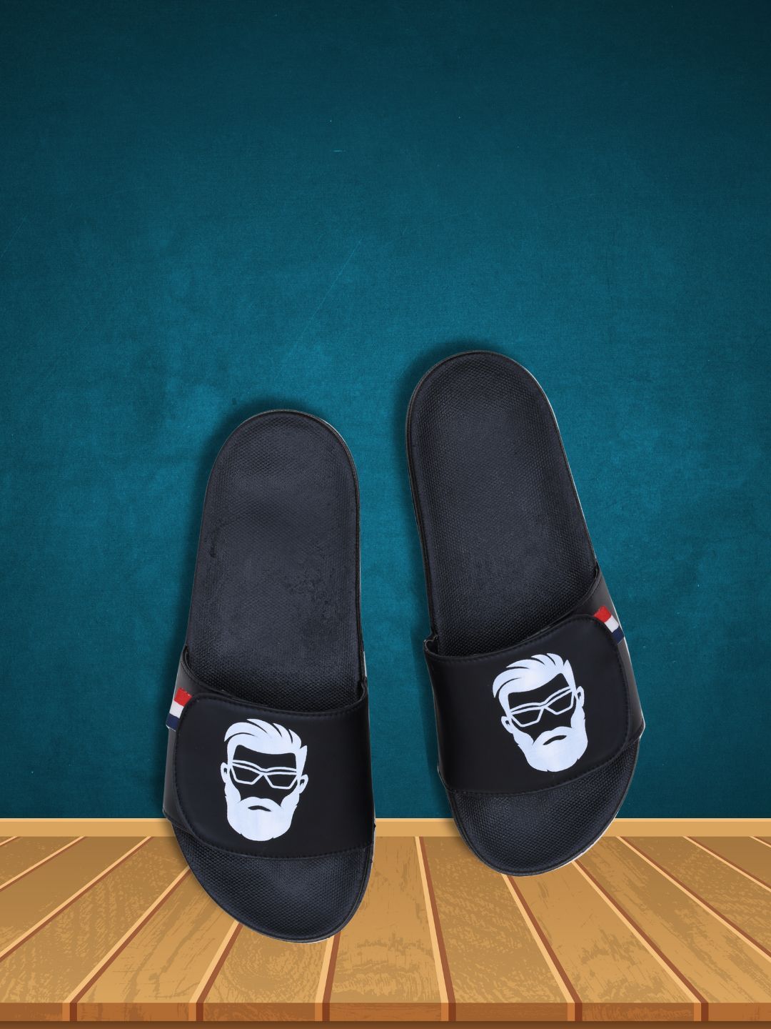PERY PAO Men Printed Sliders