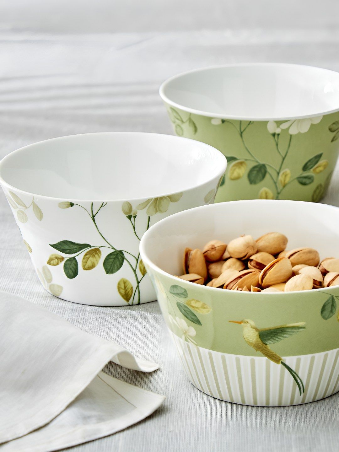 Home Centre Home Centre Green 2025 3 Pieces Porcelain Serving Bowl