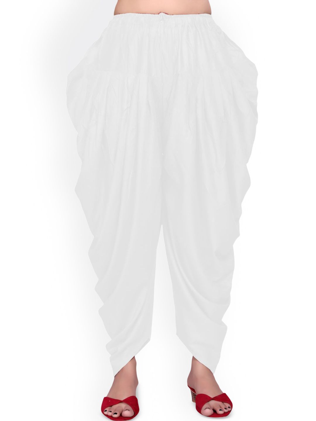 SS Sanket Synthetics Women Pure Satin Mid-Rise Loose Fit Salwar
