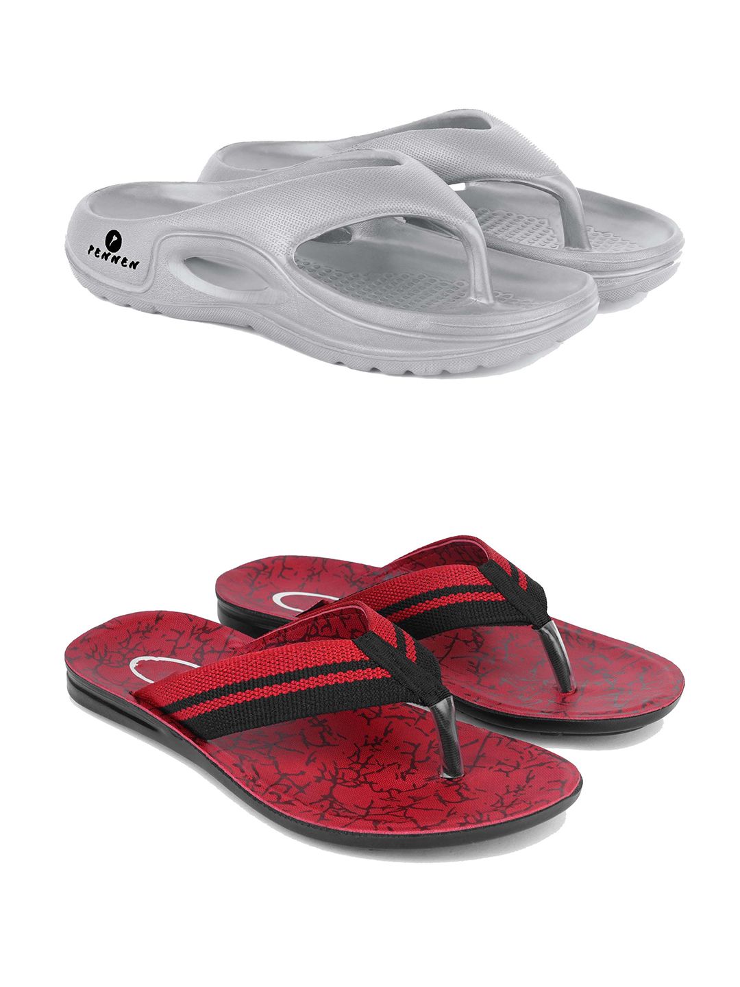 PENNEN Men Set Of 2 Thong Flip-Flops