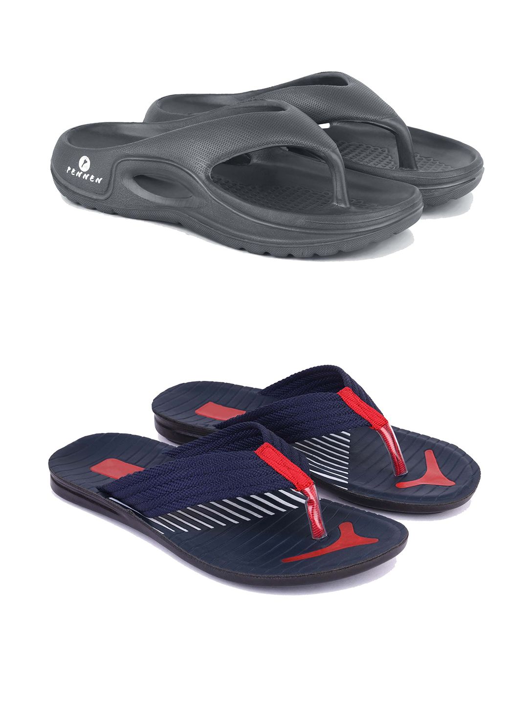 PENNEN Men Set Of 2 Thong Flip-Flops