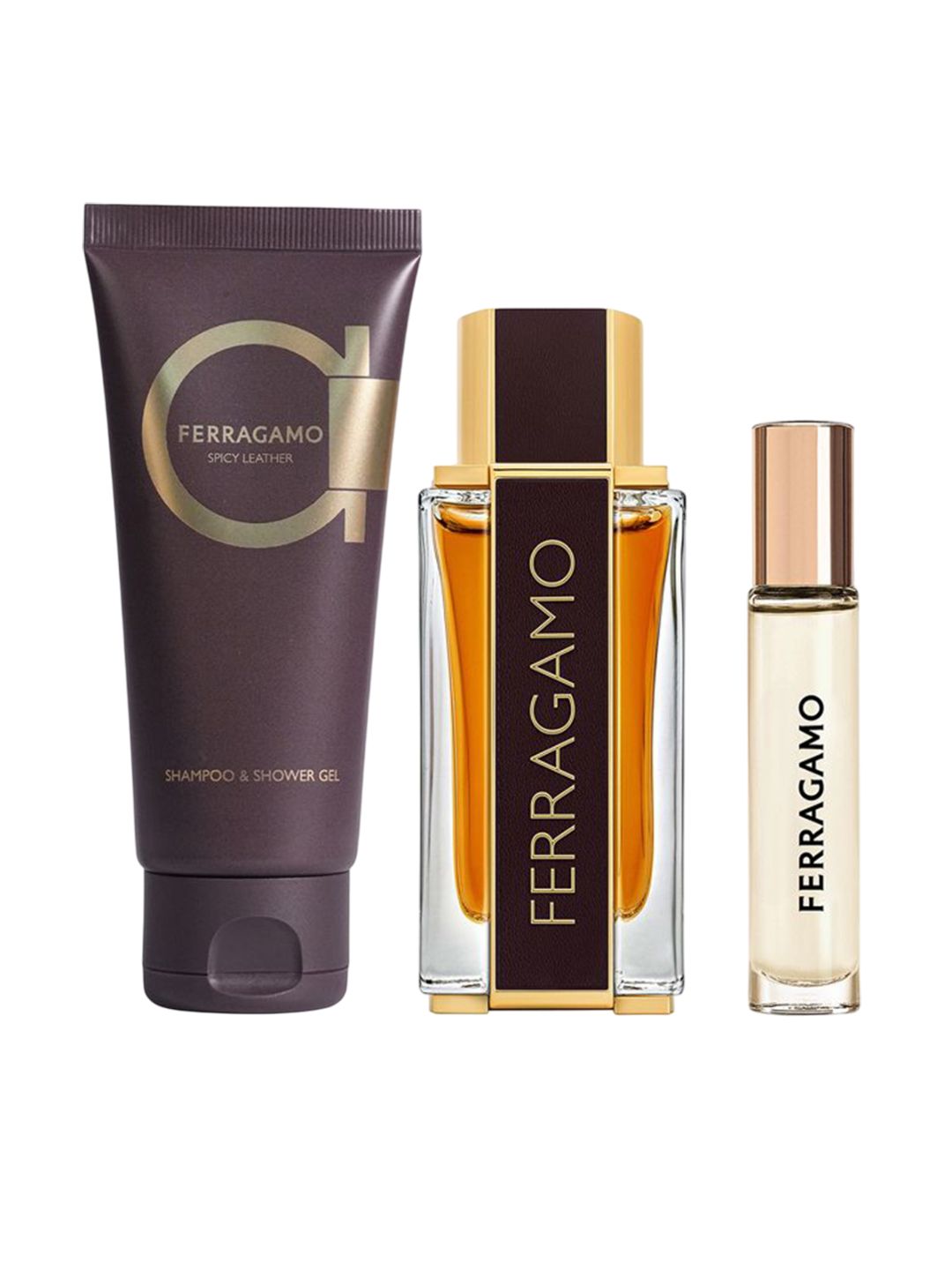Buy Salvatore Ferragamo Set Of 3 EDP 100ml, Shampoo & Shower Gel