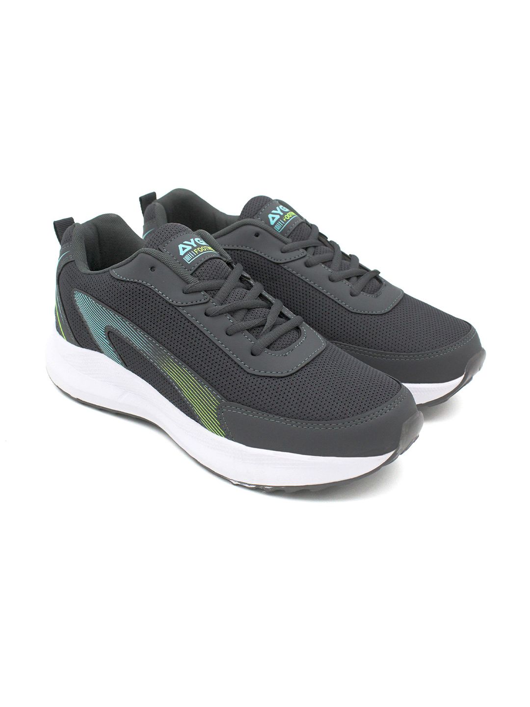 AYGO Men Mesh Running Non-Marking Shoes